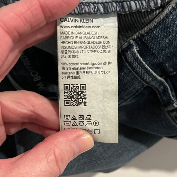 Calvin Klein Slim Boyfriend Jeans-size 10 - Picture 10 of 10